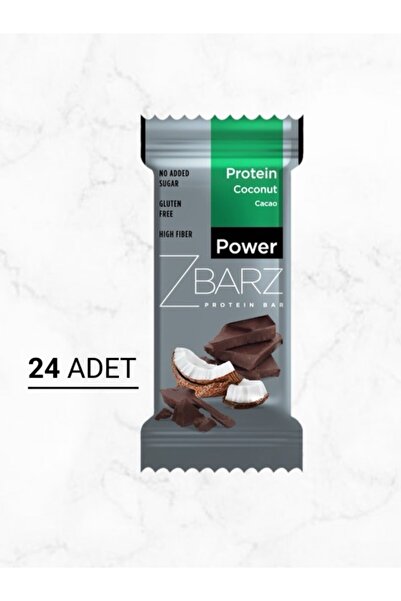 Zbarz Power Protein Hindistan Cevizi - Kakaolu Bar 35 Gr (24'lü)