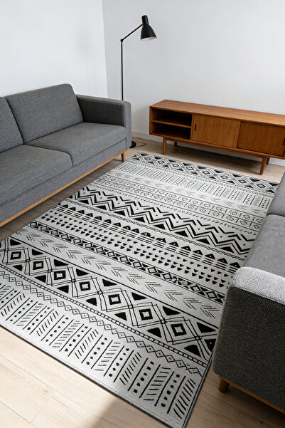 Generic GOOTOY Warm Luxurious Modern Printed Rectangular Anti-Slip Carpet Pol...