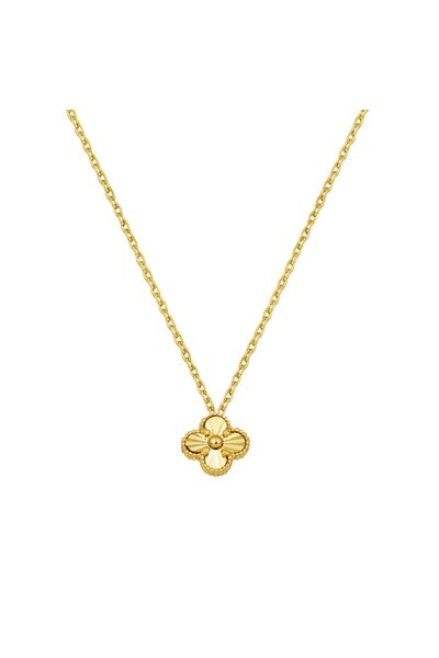 Bilezikci Yoncalı 14 Ayar Sarı Altın Kolye