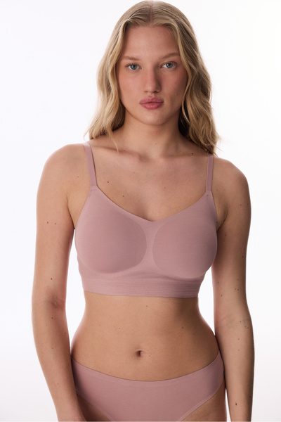 Penti Bralet Dirty Pink fără cusături fără sârmă