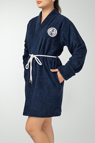 COTTONMANIA Ancora Maris Robe - Unisex Premium Bornoz