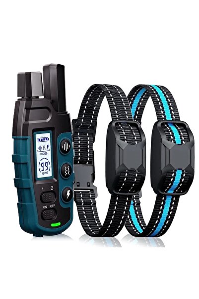 Choice Blue two dogs 1000M Remote Pet Dog Training Collar IP67 Waterproof Sho...