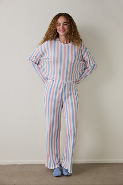 Penti Moonlight Crew Neck Thermal Effect Pajama Set