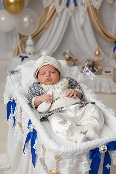 Petite Ponpon Baby Erkek Bebek Şehzade Kıyafeti Erkek Çocuk Sünnetlik mevlüt ...