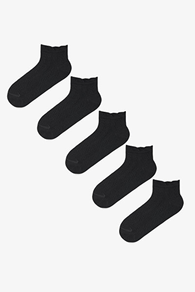 Penti 5 párov bavlnených ponožiek s volánikmi