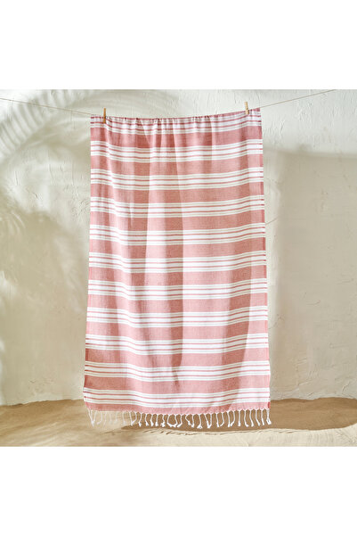 Bella Maison %100 Pamuk Stripe Peştamal Kiremit (90x160 cm)