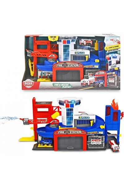 Simba Dickie Toys Sesli Işıklı Su Fışkırtmalı ve Asansörlü İtfaiye ve Polis İ...