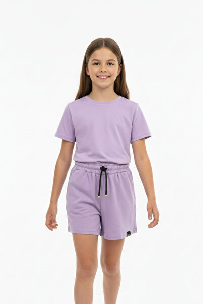 NEWKİDS Κοριτσίστικο σορτς με ζώνη και κορδόνια 100% βαμβάκι