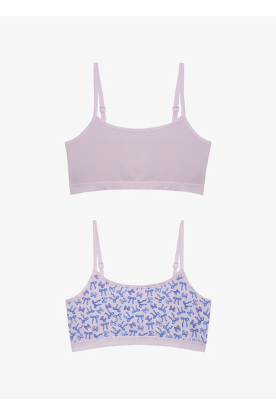 Penti Kız Çocuk Ribbon Çok Renkli 2'li Crop Üst