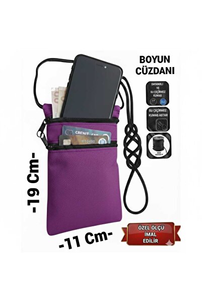 SEVBAGS Asker Umre Hac Su Geçirmez Telefon Ve Para Boyun Cüzdanı Günlük Kulla...