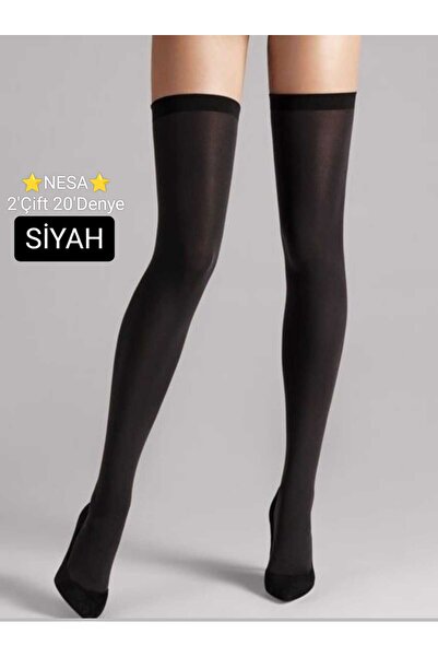 NESA Kadın dizüstü ince tül çorap-500 siyah