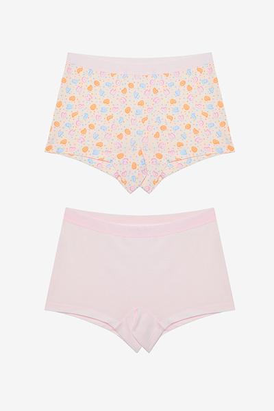 Penti Kız Çocuk Happy Balloons 2li Çok Renkli Boxer