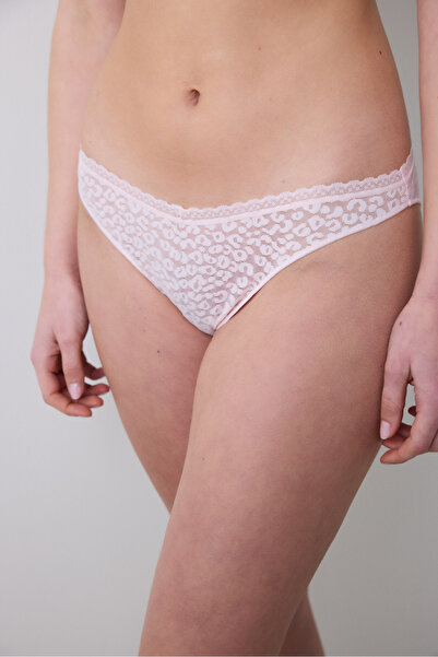 Penti Easy Lace V Shape Slip Pembe  Külot