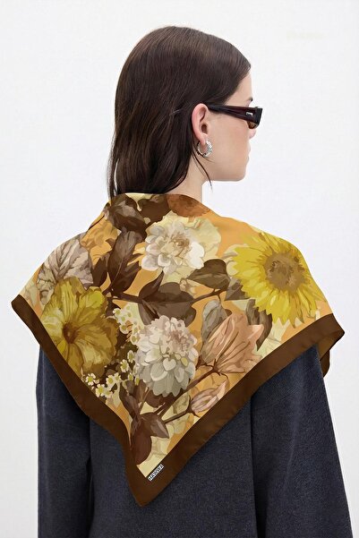 HAWWA وشاح باندانا منقوش بتصميم حديقة ضوء النهار