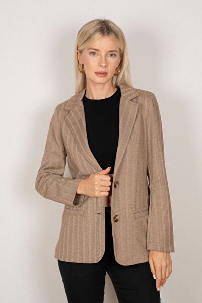 AD Fashion Houndstooth Patterned Jacket