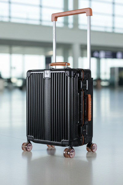 Zeplin Boxy PC Policarbon Kabin Boy Valiz Siyah-Kahve