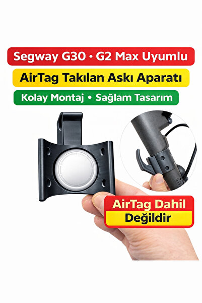 mi dünyası Segway Ninebot G30 / G2 Max Scooter Çanta Askısı ve AirTag Yuvası ...