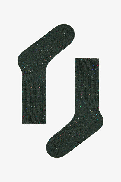 Penti Erkek Ribbed Haki Soket Çorap