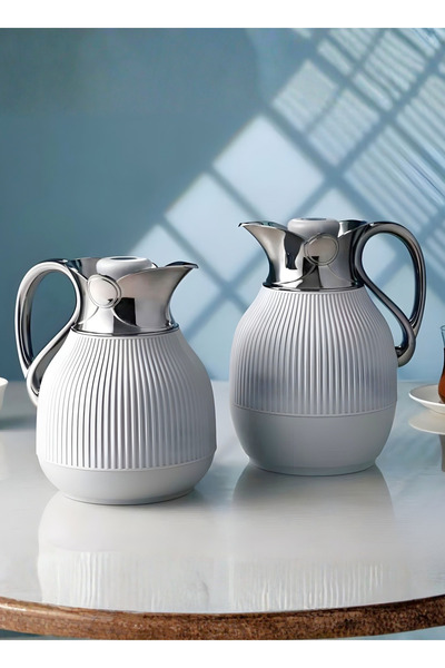 ALQANNAS طقم من ترمسين عاليي الجودة للشاي والقهوة