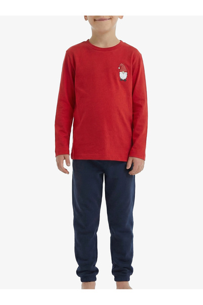 Blackspade Erkek Çocuk Pijama Takımı 40845 - Kırmızı