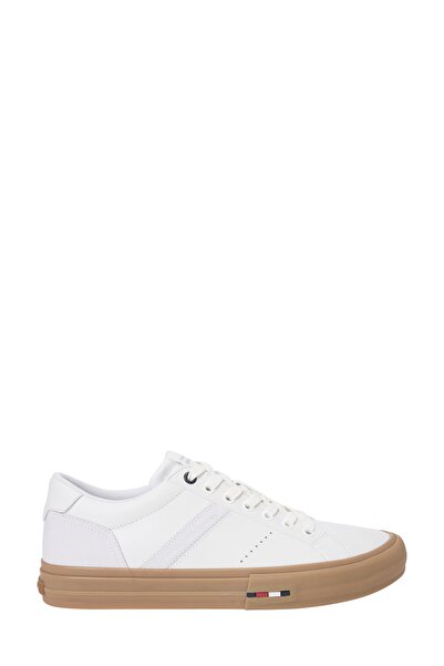 Tommy Hilfiger TH HI VULC LTH STREET Weißer Herren-Sneaker