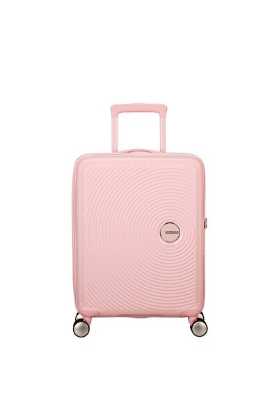 American Tourister Açık Pembe Soundbox - Körüklü 55 cm Kabin Boy Sert Valiz