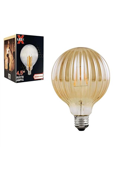 Powermaster Ledx G-95 Kırılmaz Gövde 4,5 Watt Çizgili Rustik Ampul