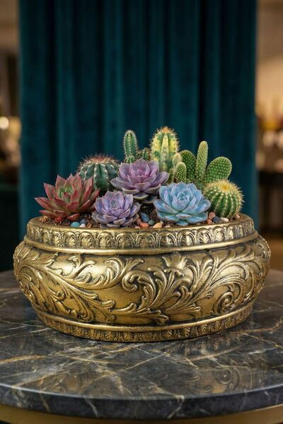 Evene Saksı Büyük Saksı Çiçek Saksısı Büyük Boy Saksı Salon Saksısı Model 5 A...