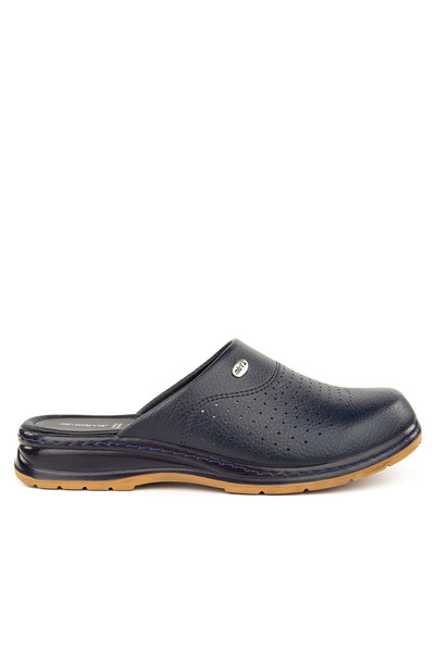 Muya Sabo Full Orthopedic Non-Slip Sole Men's Slippers - Navy Blue - 47