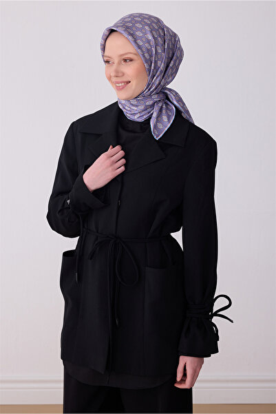 Belli Lilac Ethnic Pattern 100% Twill Silk Scarf 4308-35