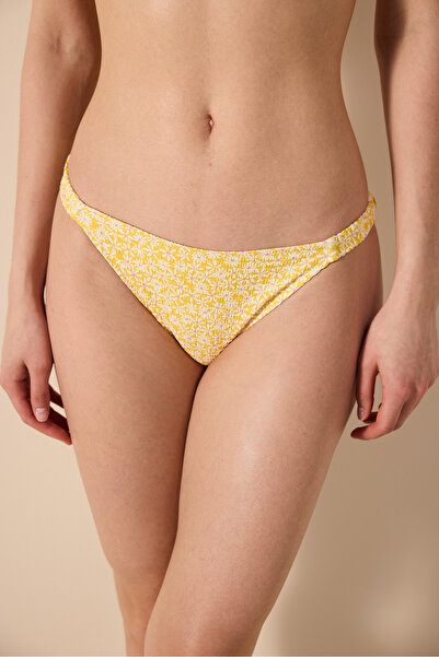 Penti Partea de jos de bikini multicoloră cu textura laterală Lenora