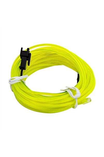 Powermaster 5 Metre 5 Volt USB Adaptörlü Neon Parlak (Florasan) Yeşil İp Aydı...