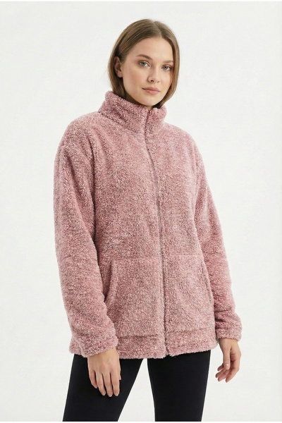 MBEY1989 Women's Wellsoft Zippered Pink Fleece