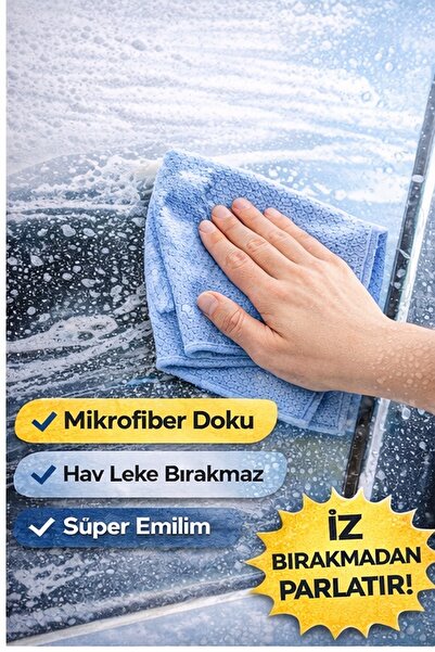 DAT35 Nicedry Mikrofiber Oto Yıkama Seti - Cam Ve Jant Bezi Ile Mükemmel Temizlik!"