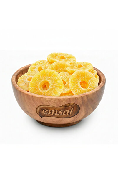 Emsal Kuruyemiş Kurutulmuş Doğal Ananas Meyve Dilimleri 500 Gr