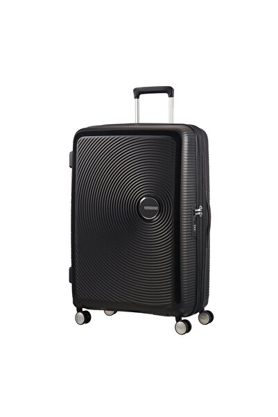 American Tourister Siyah Soundbox - Körüklü 77 cm Büyük Sert Valiz