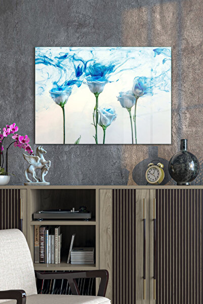 Decovetro Stakleni sto, bele ruže