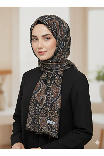 polo istanbul FLAMLI KETEN TÜLBENT EŞARP