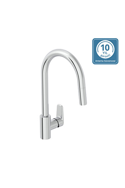 Artema Shift T20 A43678 Eviye Bataryası, C Tipi, Pull-Down, Krom