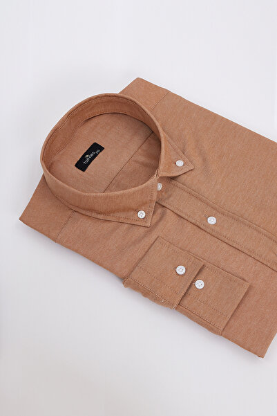 Tudors Ανδρικό πουκάμισο μακρύ μανίκι με κουμπιά από βαμβάκι Easy Iron