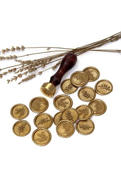 Mühürcüm Kişiye Özel Ahşap Mum Mühür Damgası 2.5 cm MHK100