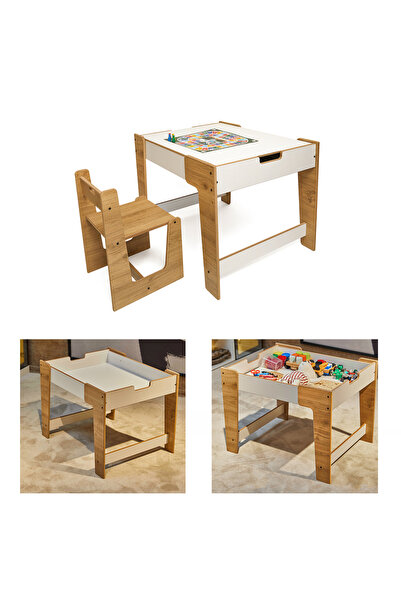 Genel Markalar 0-6 Yaş Anka Ahşap Montessori Aktivite Oyun Ve Çalışma Masa Sa...