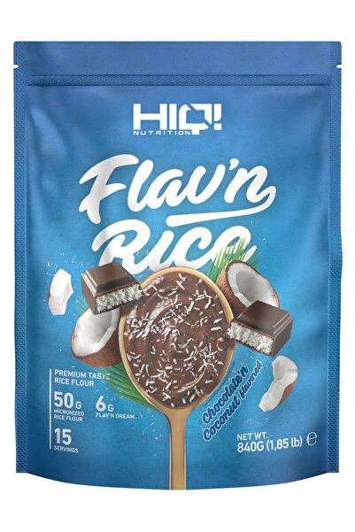 HIQ NUTRITION HIQ Flav'n Rice 840g CHOCOLATE'N COCONUT FLAVORED