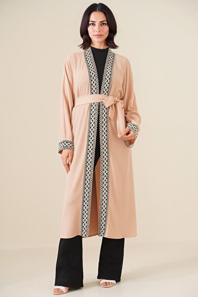 Hiccup Μακρύ κιμονό με κεντημένο γιακά σάλι BDART