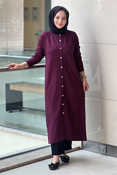 Nuss Cardigan lung mercerizat de bază