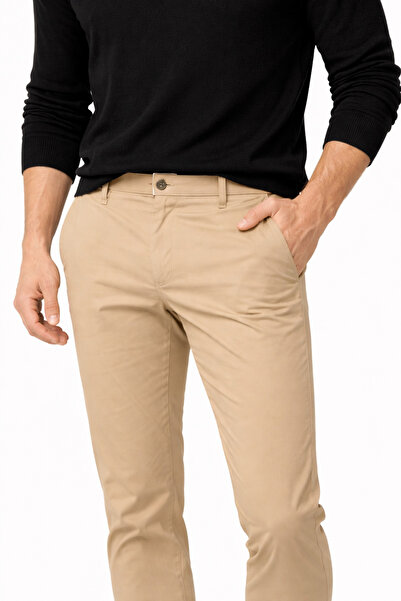 WE&ME Men's Slim Fit Lycra Casual Trousers – Flexible Comfortable Fit