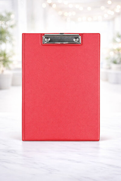 Medyen İmma Sekreterlik Kapaklı Pvc A4 Kırmızı