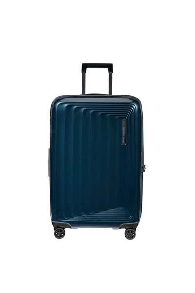 Samsonite Lacivert Spinner Nuon Körüklü 4 Tekerlekli 69 cm Orta Boy Valiz