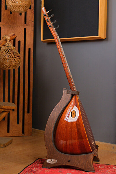 Kuzey Stand El Yapımı Ahşap Bağlama Standı – Stabil, Pedli ve Enstrüman Dostu...