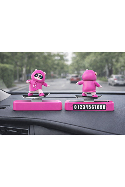 SNSTİCARET Hareketli Kayan Panda Kaykay Numaratör Oto Araç Kaykay Numaratör T...